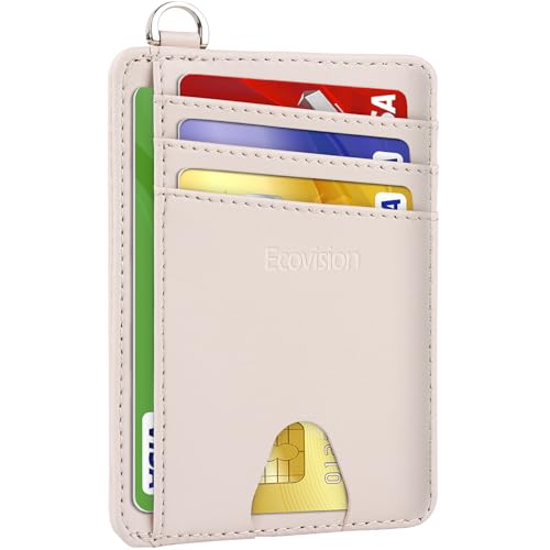 EcoVision Slim Minimalist Front Pocket Wallet, RFID Blocking Credit Card Holder Wallet with Detachable D-Shackle for Men Women - Image 1