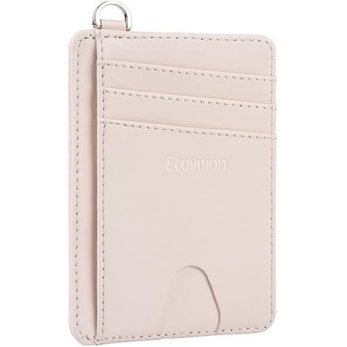 EcoVision Slim Minimalist Front Pocket Wallet, RFID Blocking Credit Card Holder Wallet with Detachable D-Shackle for Men Women - Image 2