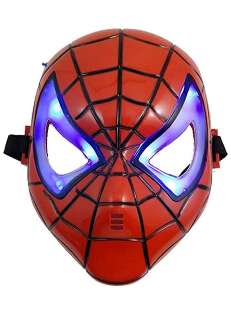 Kids Luminous LED Halloween Spider-Man Face Mask For Kids Ages 3+ - Image 1