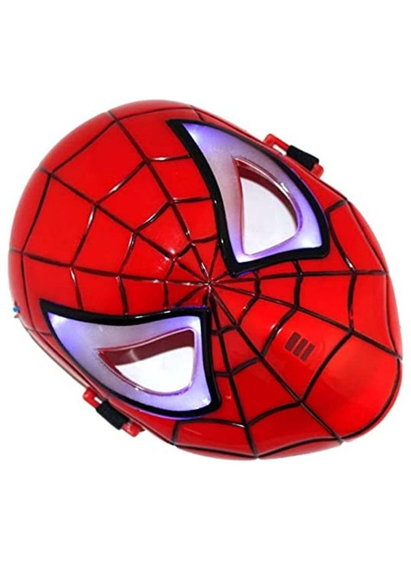Kids Luminous LED Halloween Spider-Man Face Mask For Kids Ages 3+ - Image 2