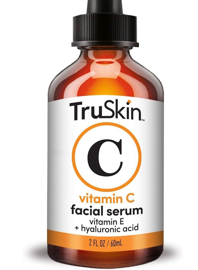 TruSkin Vitamin C Serum for Face Anti Aging Serum with Hyaluronic Acid and Vitamin E 60ml - Image 2
