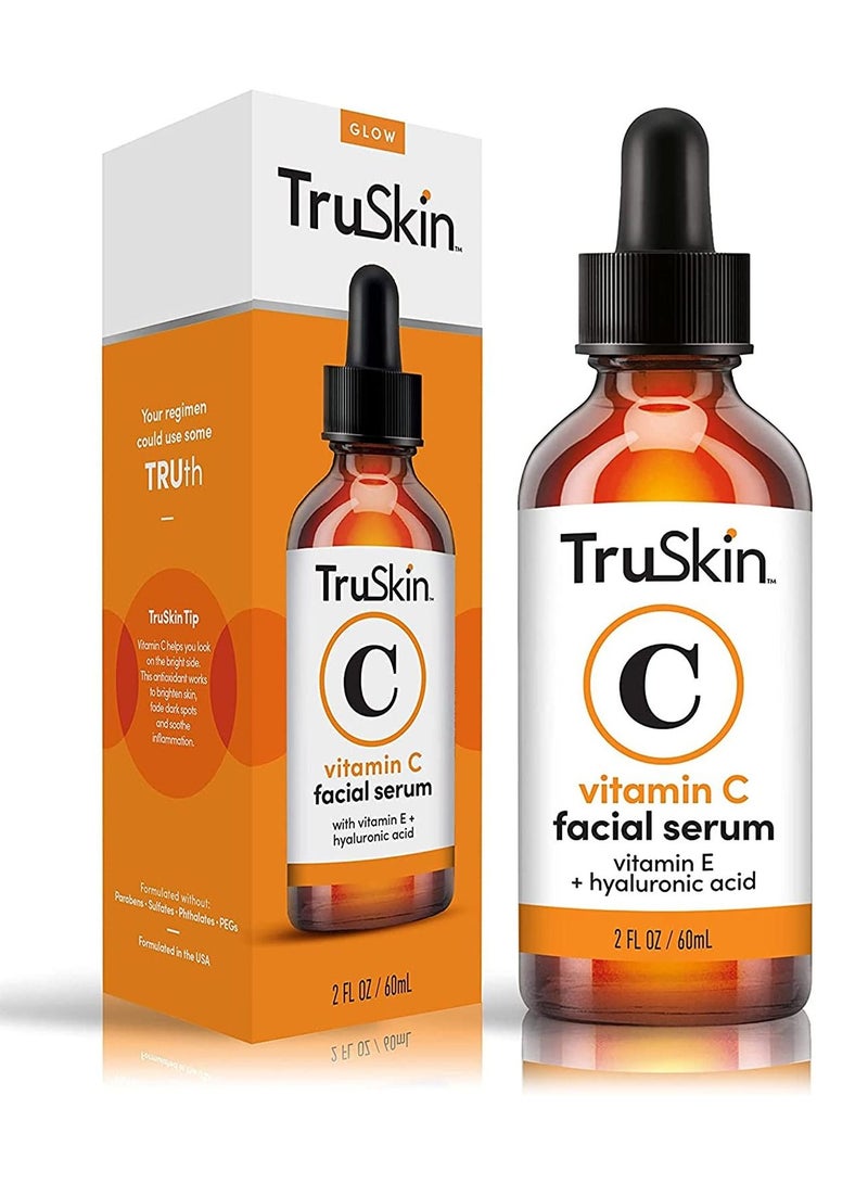 TruSkin Vitamin C Serum for Face Anti Aging Serum with Hyaluronic Acid and Vitamin E 60ml - Image 1