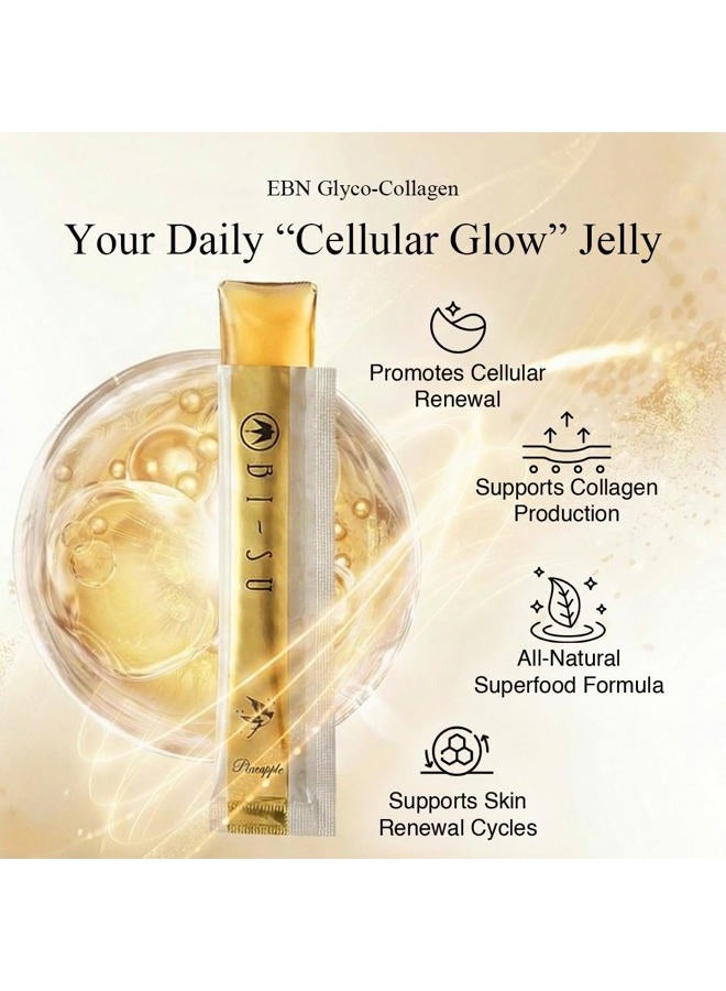 BI-SU Gelatin Extract Stick | Natural Swift Nest Extract, Collagen, Vitamin C, Japanese Skin Care, Anti-aging, Maintains Skin Elasticity, Stimulates System - Image 3