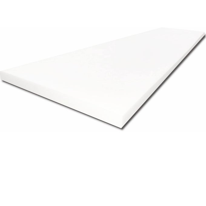 HIGH DENSITY 1 INCH THICK 30 INCH WIDE 72 INCH LONG UPHOLSTERY FOAM CUSHION REPLACEMENT