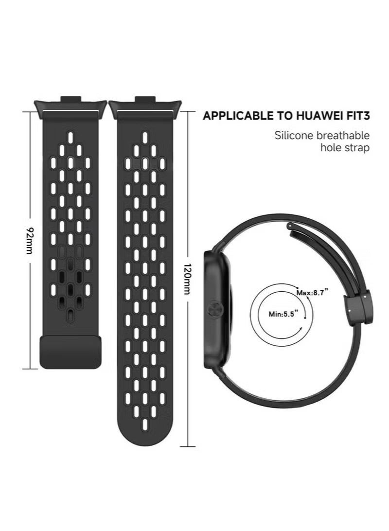 Silicone Sport Watch Strap/Watchband for Huawei Watch Fit 5/Fit 5 Pro/Fit 3/Fit 4/Fit 4 Pro Smartwatch - Image 3