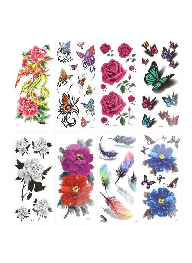 ROSENICE - Temporary 8 Sheets Supplies Long Lasting for Women - Image 1