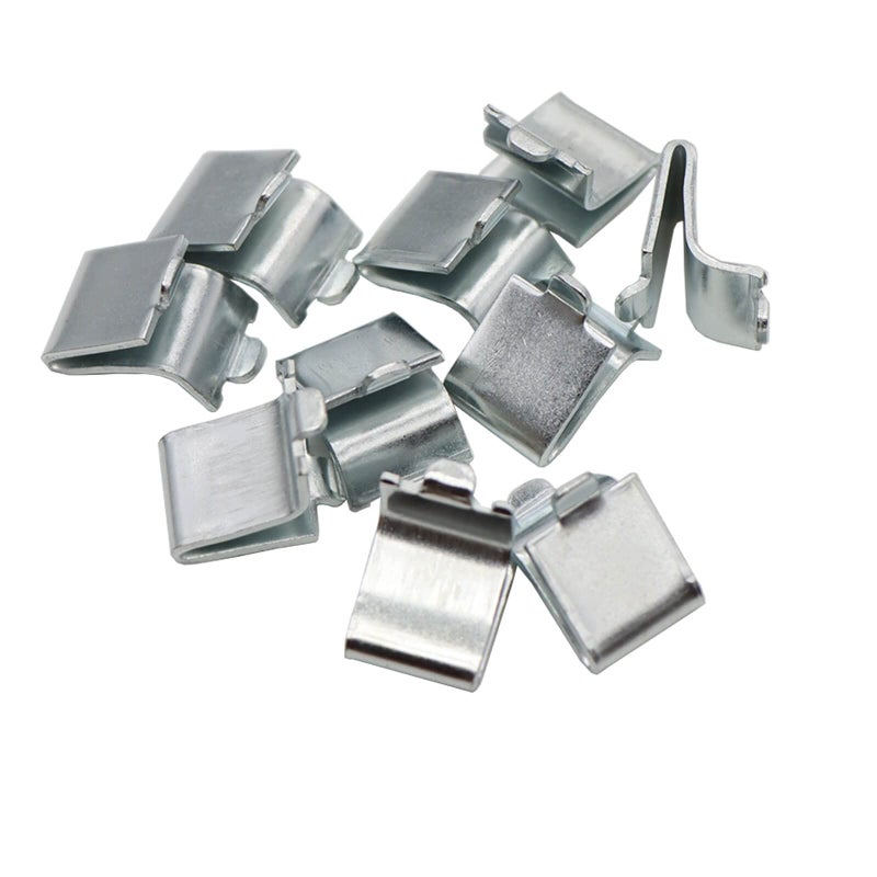 14 Pieces Silver Adjustable Steel Pilaster Shelf Clip Support Shelving Bracket Clips for Metal and Wood Shelves