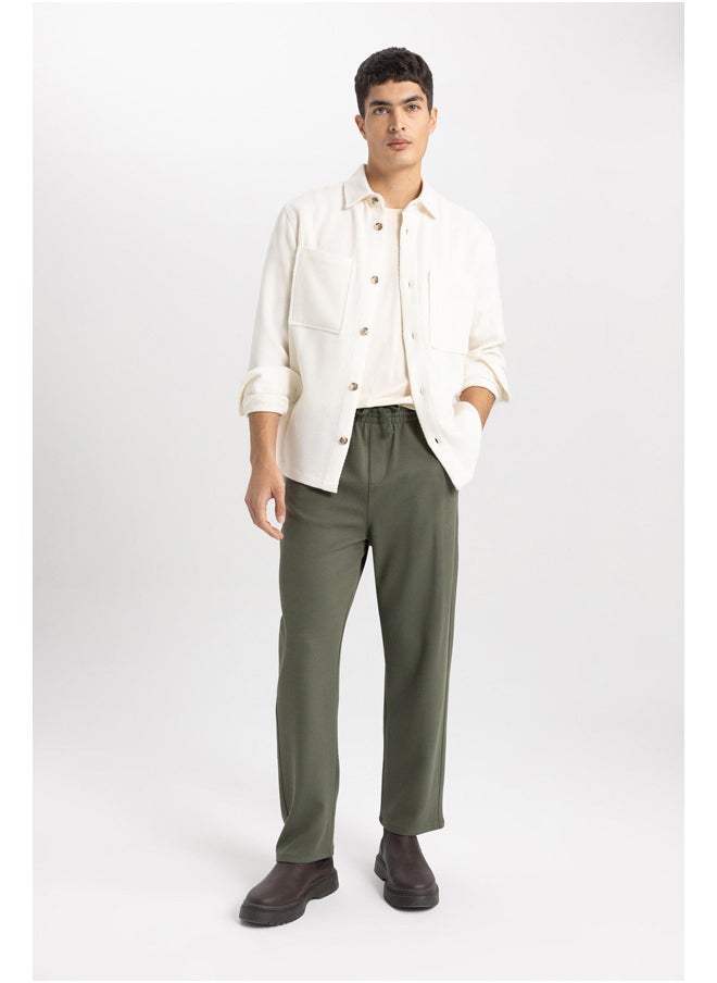 DeFacto - Man Regular Fit Polo Neck Woven Long Sleeve Shirt - Image 1