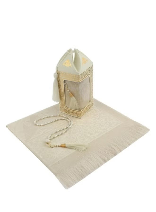 Smart 2030 Islamic Prayer Rug with Tasbih, Soft Islamic Prayer Rug, Premium Prayer Mat for Men, Women and Kids - Image 1