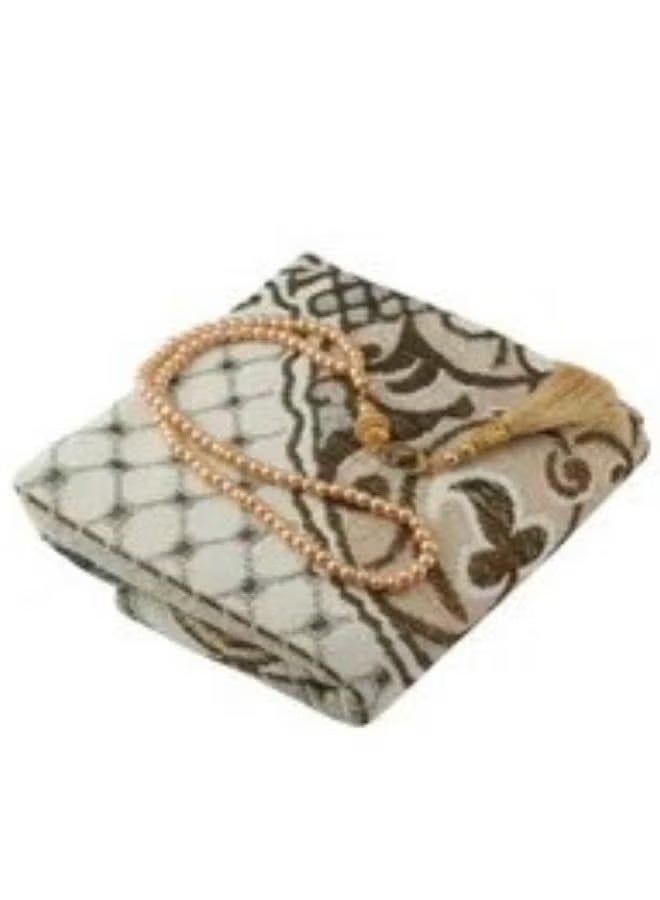 Smart 2030 Islamic Prayer Rug with Tasbih, Soft Islamic Prayer Rug, Premium Prayer Mat for Men, Women and Kids - Image 4