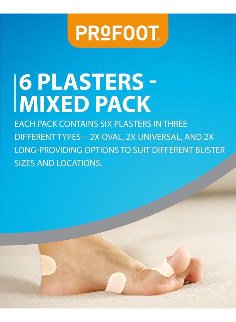 برو فوت ضمادات البثور المختلطة لتسكين الألم الفوري، عبوة من 6 قطع - Image 3
