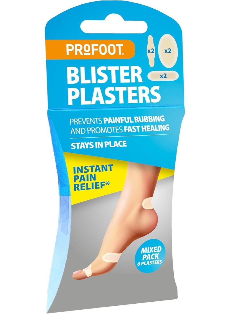 برو فوت ضمادات البثور المختلطة لتسكين الألم الفوري، عبوة من 6 قطع - Image 1