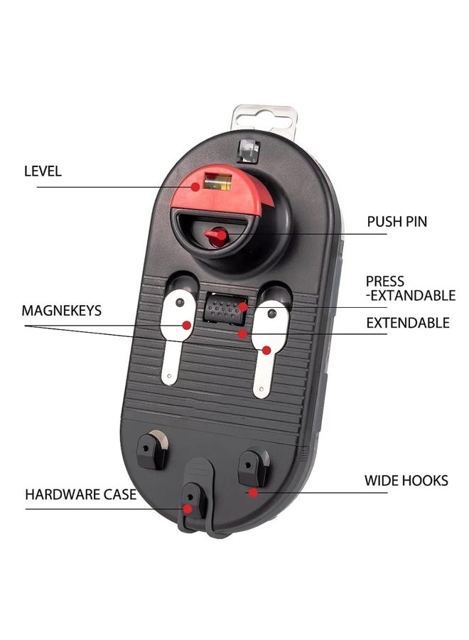 Picture Hanging Tool Kit, Extendable Hanging Kit with 85 Pieces Exclusive Hardware, for Photo Frames, Artwork, Calendar, Clocks, Mirrors and Wall Decoration - Image 2