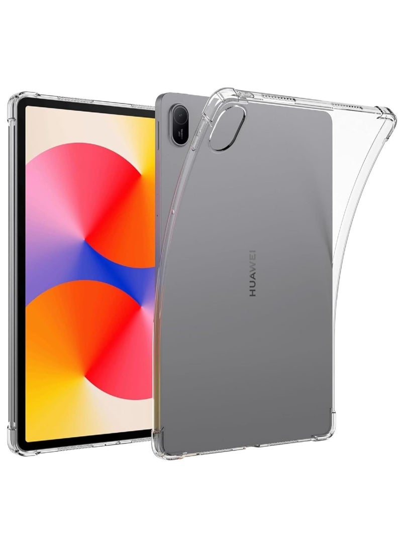 Clear Cover Compatible with Huawei MatePad SE 11inch 2024 Case, Clear Soft TPU Shockproof Scratch-Resistant Flexible Cover, Anti-Slip Transparent Protective Shell for Huawei Matepad SE 11inch - Image 1