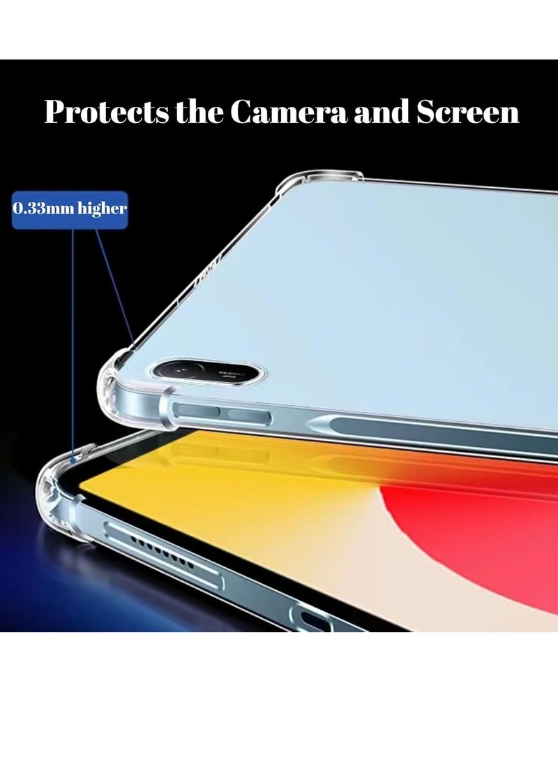 Clear Cover Compatible with Huawei MatePad SE 11inch 2024 Case, Clear Soft TPU Shockproof Scratch-Resistant Flexible Cover, Anti-Slip Transparent Protective Shell for Huawei Matepad SE 11inch - Image 2