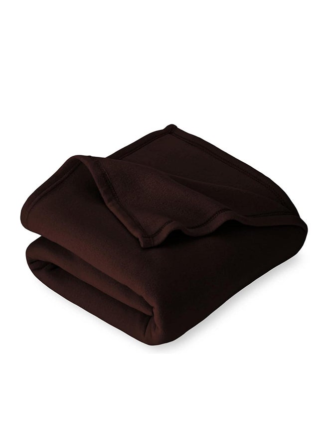 BSB HOME BSB HOME® 220 GSM Premium Plush Single Blanket for Bed, Sofa, Couch, Travel and Camping AC Blanket | 150 x 220 CM | Brown | SOLID POLO BLANKET  - Image 2