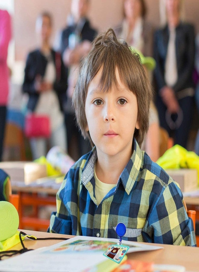 Shining Zon Round Shape YoYo Retractable Key Ring Key Chain for ID Card Holder (Blue Pack of 2) - Image 5