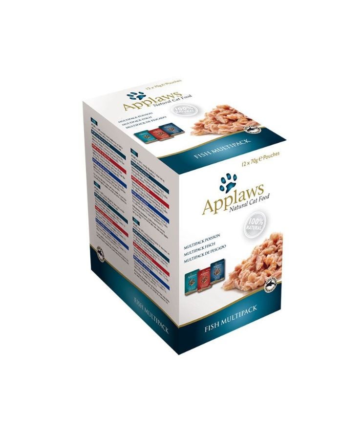 Applaws Fish Multipack Adult Wet Cat Food 12 x 70g Pouch