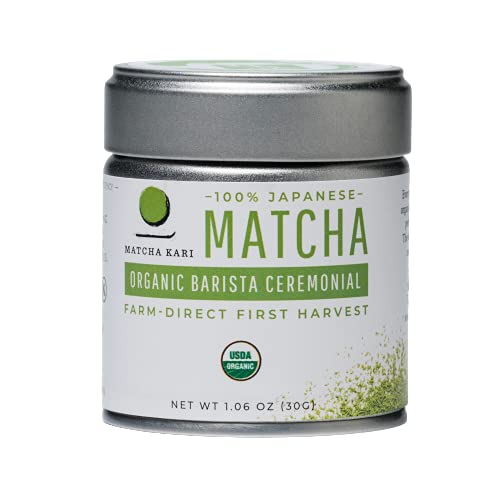 Matcha Kari Dr. Weil Matcha Kari - Organic Matcha Green Tea Powder - 30 grams - Japanese Barista Grade - Image 1