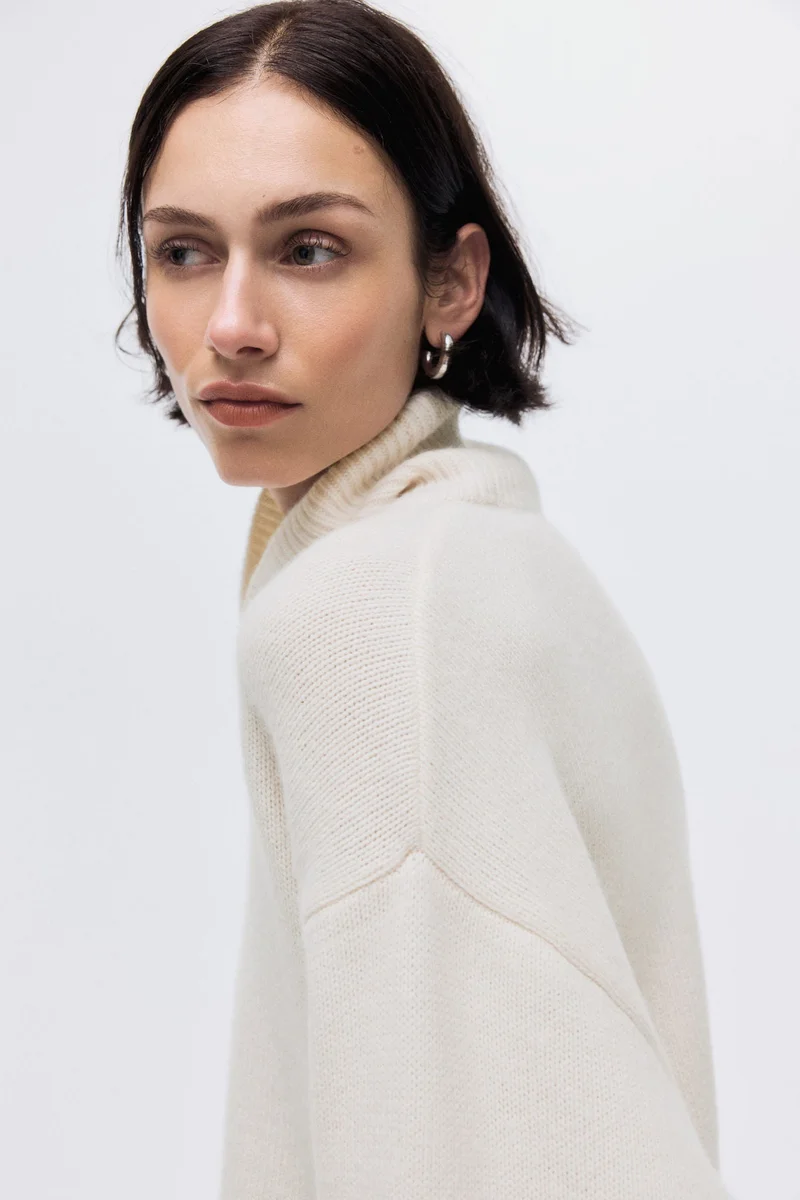 H&M Cashmere-blend polo-neck jumper