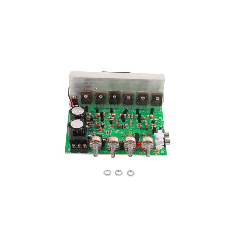 2.1 Channel Amplifier Board: 2 X 100W + 1 X 120W Output, Low Noise, 6 Power Tubes - High-Quality Components, Easy To Install Diy Amplifier Board For Home Theater, Car Audio Upgrade, Diy Speaker Projec - Image 2