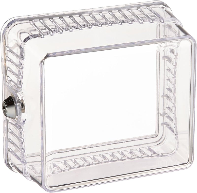Lux BB2001-005 Medium Locking Thermostat Guard - Clear Plastic Protection for Thermostats