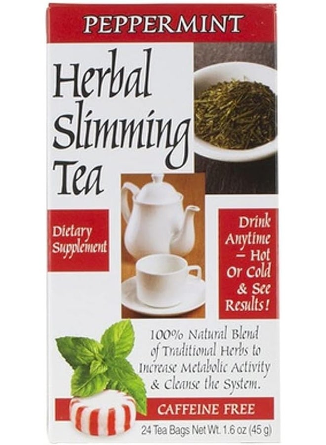 21st Century شاي التخسيس العشبي من القرن 21 - نعناع 24 كيس - Image 1