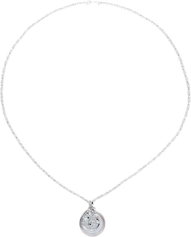 woobles Magnifying Glass, 4.5X Necklace Magnifying Glass Metal Portable Magnifier Chain Pendant Elegant and Stylish Appearance Simple Design Beautiful and Practical for Reading(Silver) - Image 4
