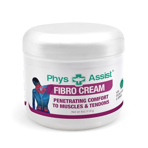 PhysAssist Fibromyalgia Cream Natural Botanical Soothing and Cooling 4 oz jar