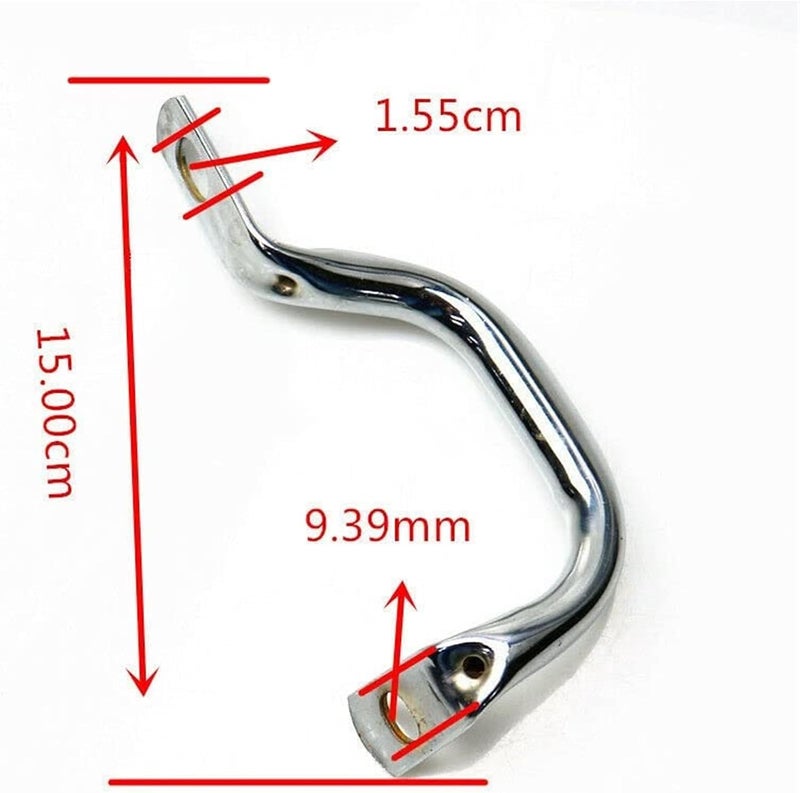 QASULER Motorcycle Rear Left Side Grab Handle - Image 2