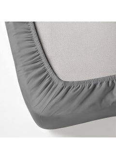 Rest 3-Piece Silver Plush 180X200+30Cm Fitted Bedsheet Set Includes 1 Deep Pocket Fitted Bedsheet And 2 Pillow Covers, Breathable And Machine Washable  - Image 1