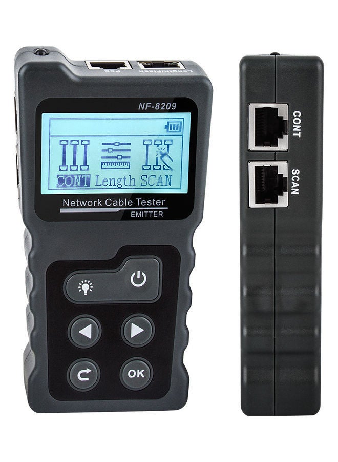 نيبمينينت جهاز اختبار كابل الشبكة مُتعدد الوظائف مع شاشة LCD رمادي 23.00X5.00X17.00سم  - Image 2