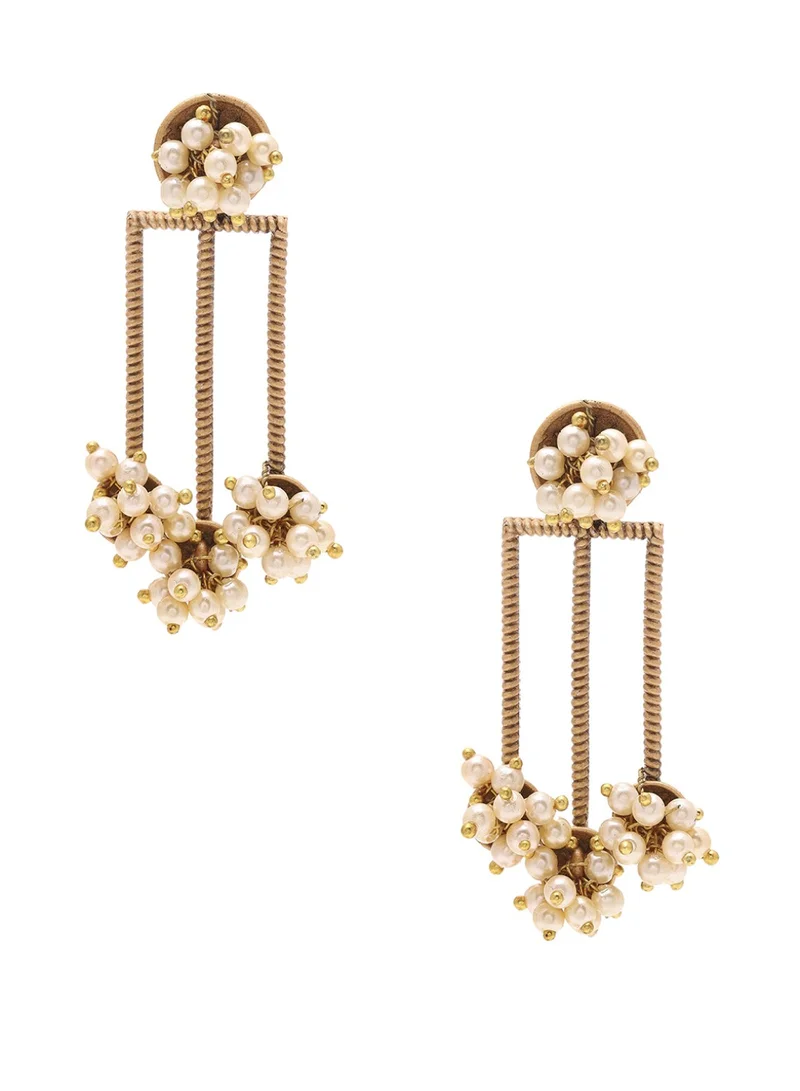 Priyaasi Beads Beaded Contemporary Drop Earrings