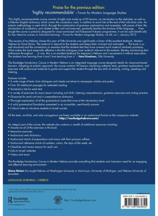The Routledge Introductory Course in Modern Hebrew : Hebrew in Israel