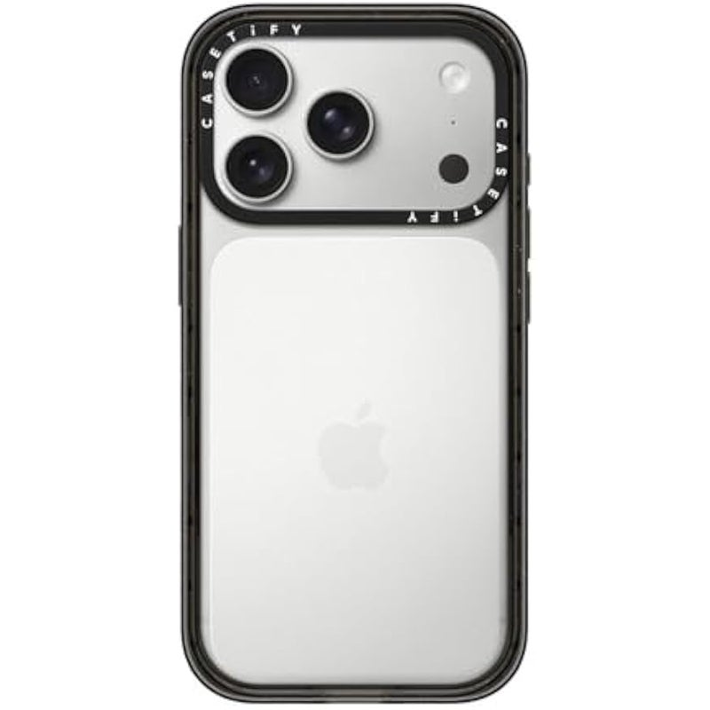 Casetify Impact iPhone 17 Pro Case 【Shockproof/Slim Fit/Wireless Charging Compatible】 - Black - Image 1