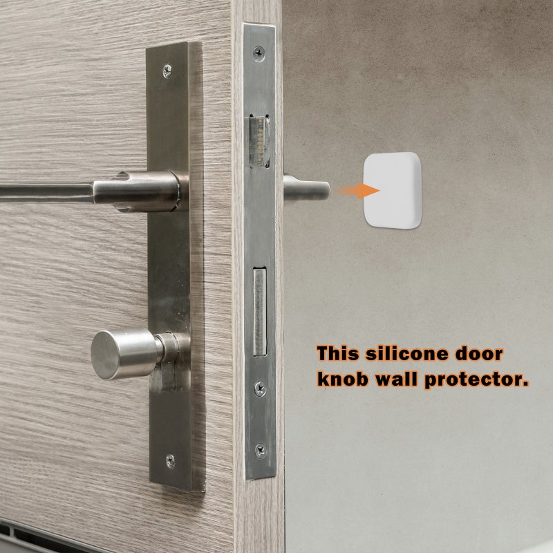 🏠 ساحب باب مع واقي سيليكون ناعم لحماية الحائط وتركيب سهل - Image 2