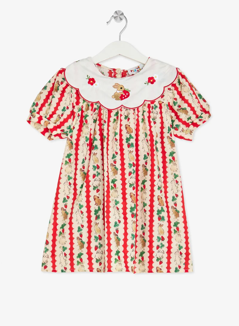 بنياتا فستان بياقة