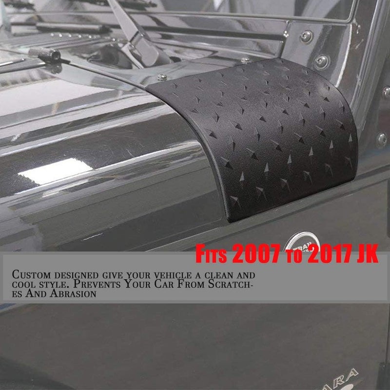 GOHAWKTEQ Black Cowl Body Armor Outer Cowling Cover for Jeep Wrangler JK JKU Unlimited Rubicon Sahara X Off Road Sport Exterior Accessories Parts 2007 2008 2009 2010 2011 2012 2013 2014 2015 2016 2017 G016JP - Image 2