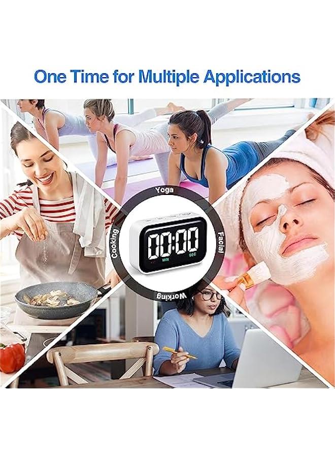 Beauenty Kitchen Timer, for Cooking Count Down/Up Digital, Large Led Display 2 Brightness 3 Volumes for Cooking, Baking, Working, Studying, Lunch Break, Exercising, Yoga, Beauty Treatment, or Gaming  - Image 2