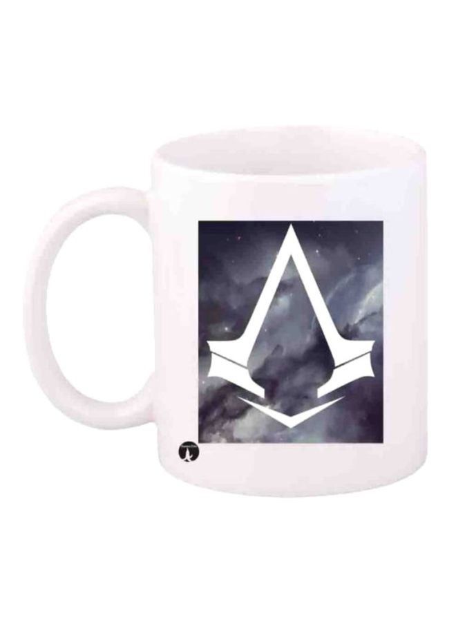 RKN Assassin's Logo Printed Coffee Mug White/Grey - Image 2