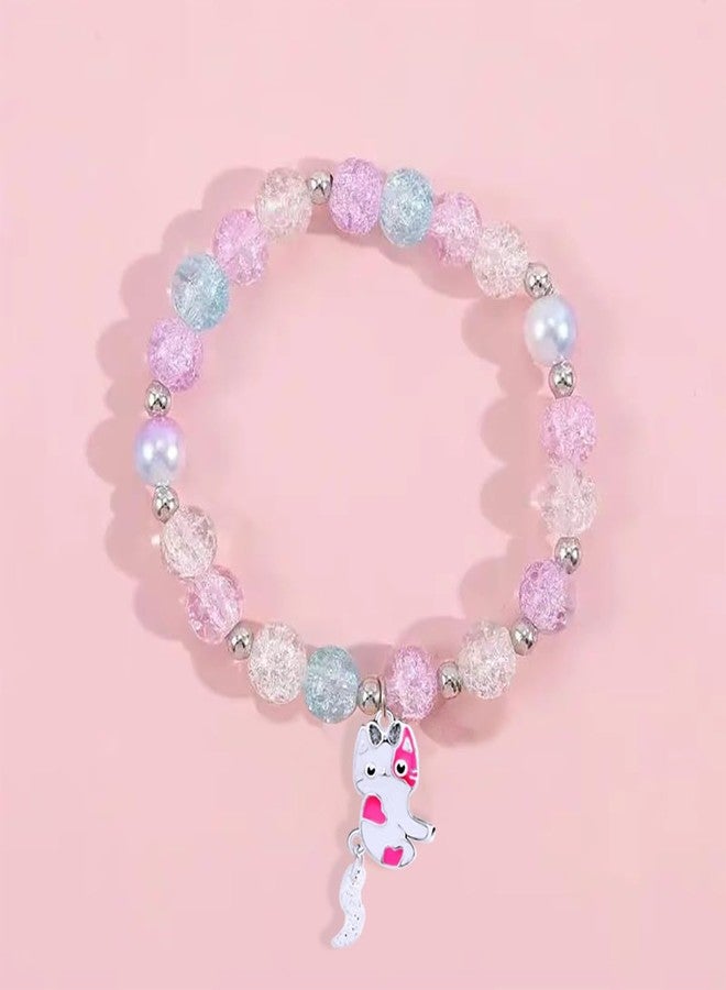 DOYYCA Friendship Bracelets Cute Magnetic Matching Charm Beaded Best Friend Bracelet BFF Bracelets for 2 Girls Women, Adjustable, Beads, no gemstone - Image 5