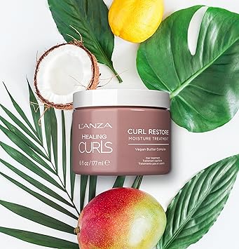 LANZA علاج ترميم التجاعيد من LANZA لترطيب الشعر المجعد - كريم تحديد التجاعيد المرطب المكثف - لتقليل التجاعيد وحماية من الحرارة - خالي من الكبريتات وخالي من البارابين - 177 مل - Image 4