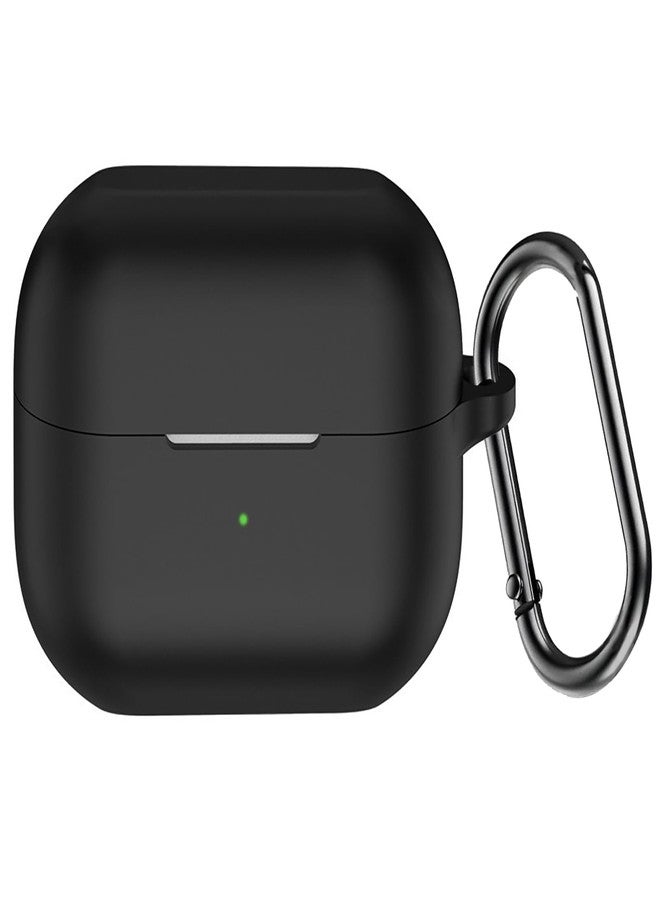 USTIYA Case for Samsung Galaxy Buds 3 / Buds 3 Pro Wireless Headphones Protection Cover Full-Body Soft Silicone with Keychain Headphone Accessories Funda Carcasa (Black) - Image 1