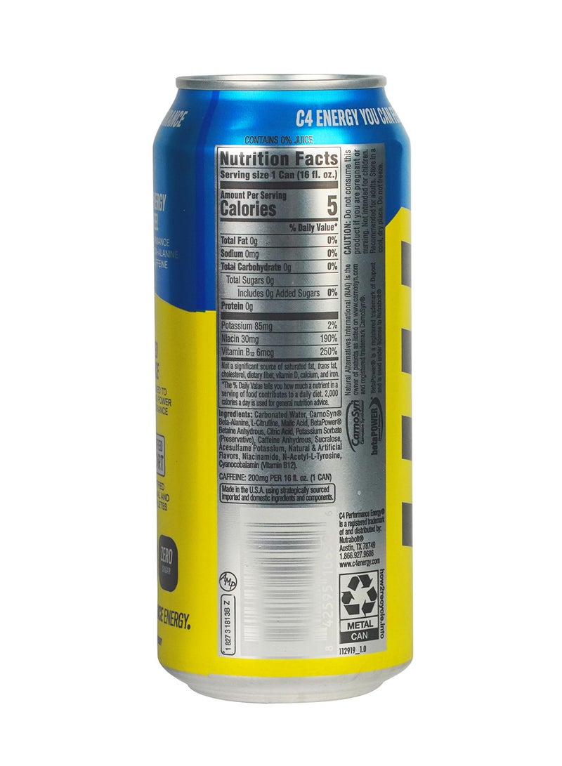 سيلوكور مشروب الطاقة C4 - القنابل المجمدة - مشروب أداء قبل التمرين خالي من السكر بدون ألوان أو أصباغ صناعية - 473 مل - Image 3