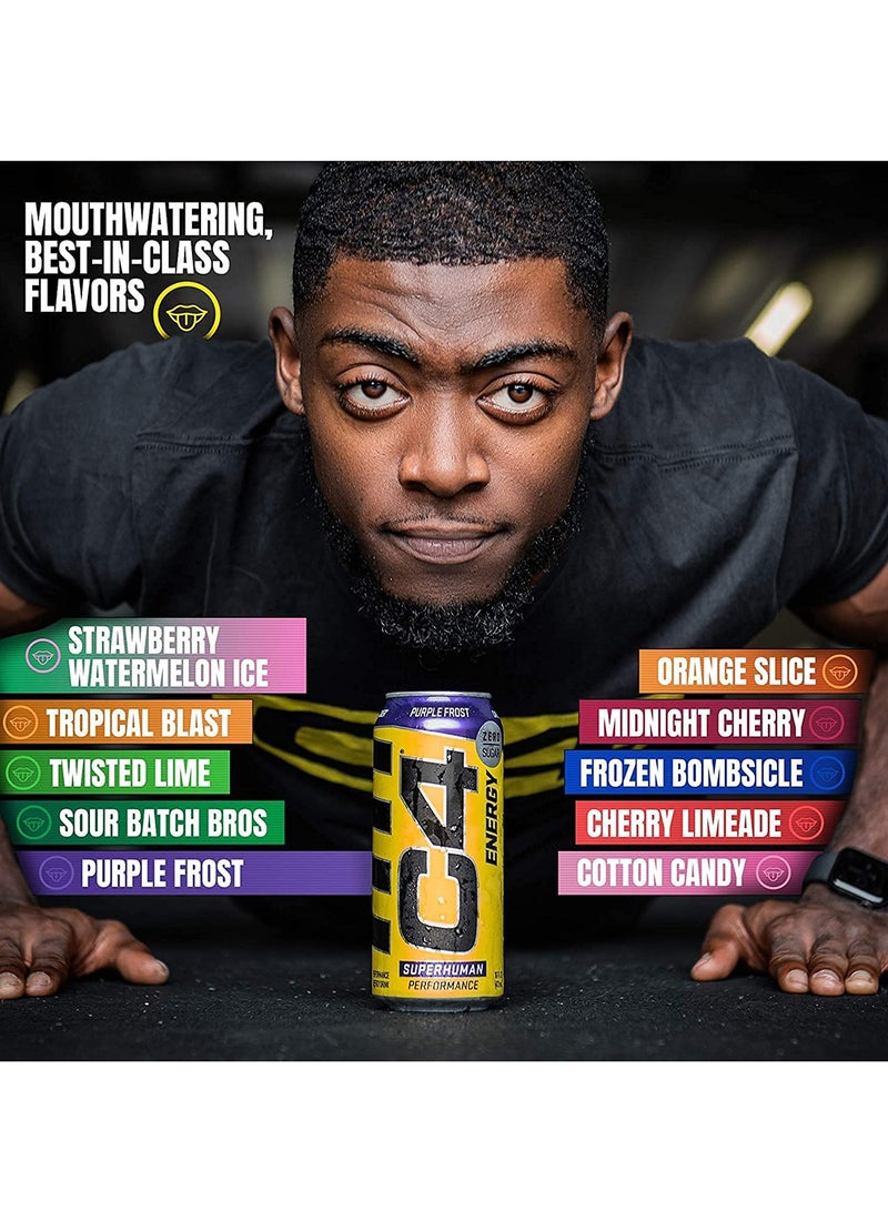 سيلوكور مشروب الطاقة C4 - القنابل المجمدة - مشروب أداء قبل التمرين خالي من السكر بدون ألوان أو أصباغ صناعية - 473 مل - Image 5