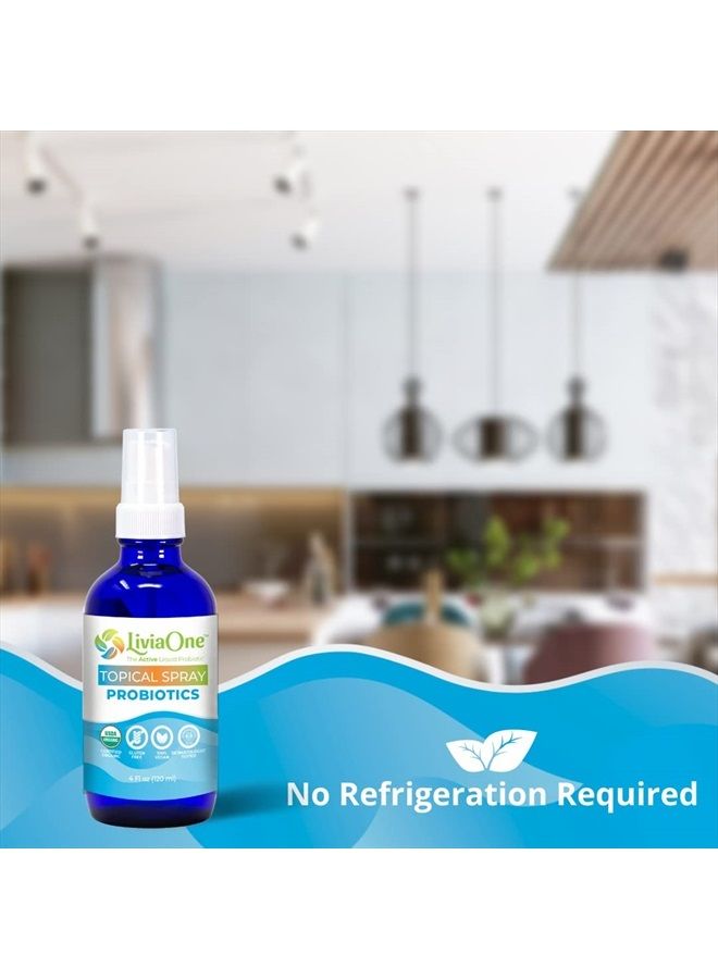 LiviaOne Topical Probiotic | USDA Organic Topical Probiotics for Digestive Health | Lactobacillus Acidophilus Probiotic | Gut Health & Immune Support Supplement | Vegan | Non-GMO | Gluten Free | 4 Fl - Image 4