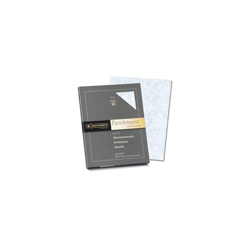 Southworth ورق بارشمانت خاص من ساوثوورث®، 8.5" × 11"، 24 رطل، أزرق، عبوة من 100 ورقة - Image 1
