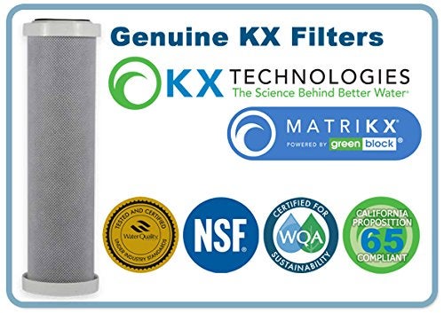 MATRIKX KX 06-250-10-GREEN | 10" Pb1 Carbon Block Filters for Chlorine Taste and Odor, VOC, Cyst and Lead Reduction | KX MatriKX Powered by GREENBLOCK | Replaces 06-250-125-975 - Image 2