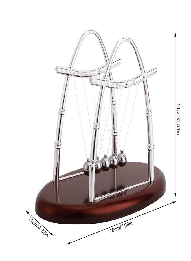 CHEOTIME Newton's Cradle Balance Pendulum, Newton's Cradle Balance Steel Balls Physics Science Pendulum Ornaments Toy Desk - Image 2