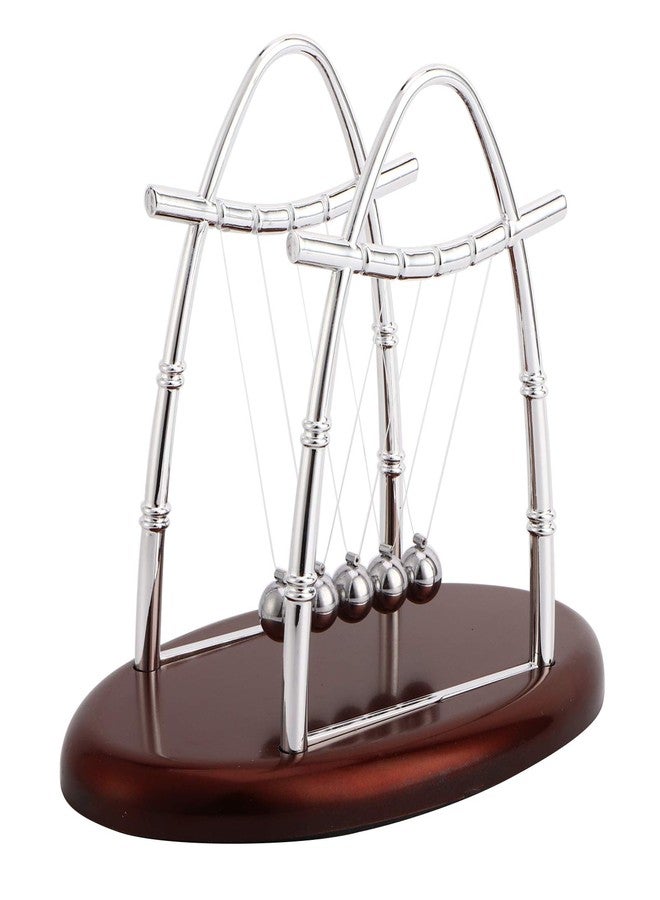 CHEOTIME Newton's Cradle Balance Pendulum, Newton's Cradle Balance Steel Balls Physics Science Pendulum Ornaments Toy Desk - Image 1